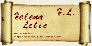 Helena Lelić vizit kartica